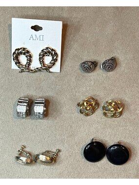 Vintage 50s 60s 70s 80s Y2K Non Pierced Earring Destash Lot